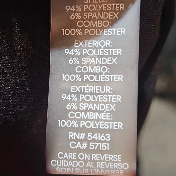 Calvin Klein Black Sheath Dress Sheer Bell Sleeves Size 2 - Picture 7 of 9